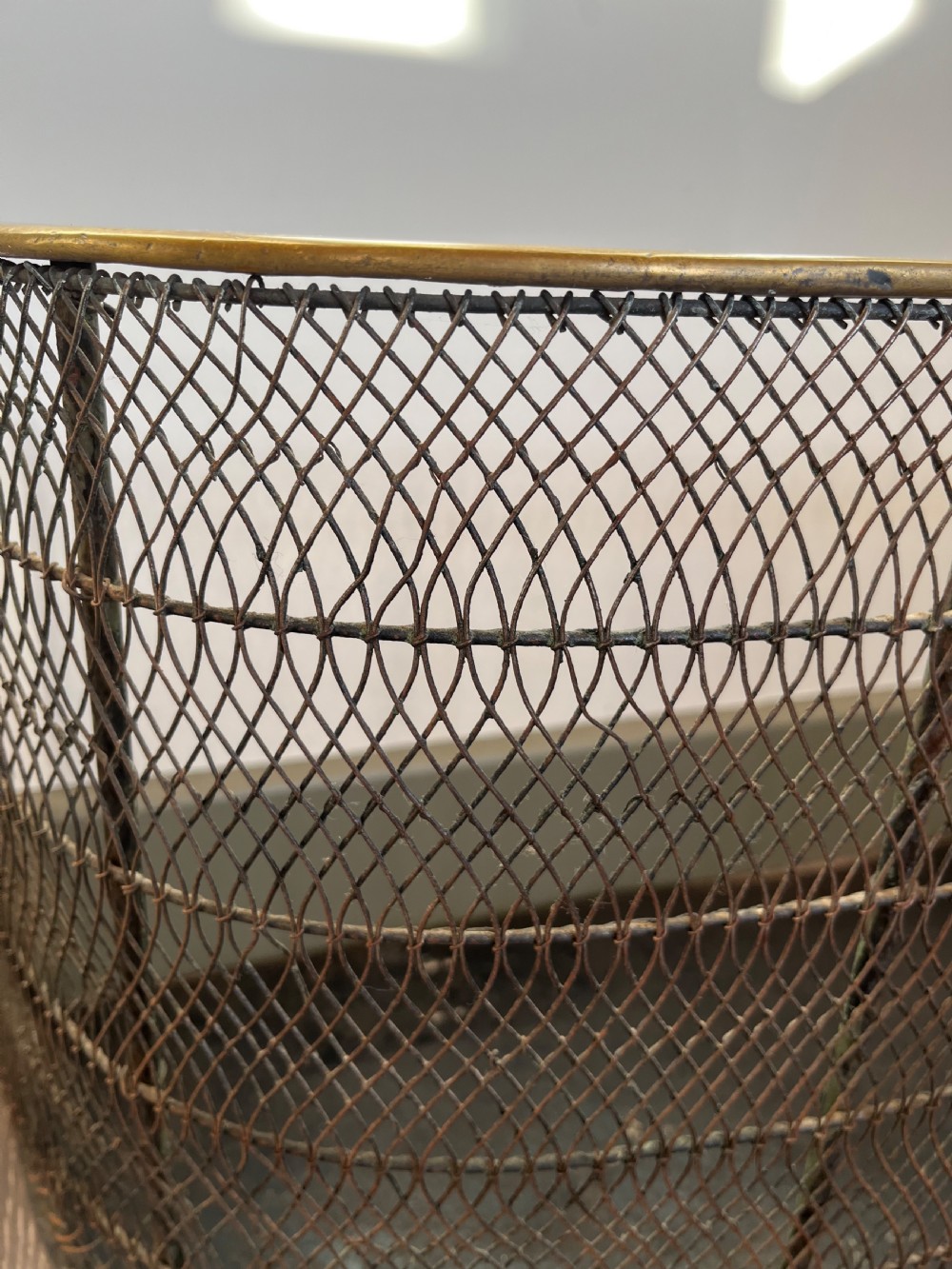 Small brass  fire guard  View VII