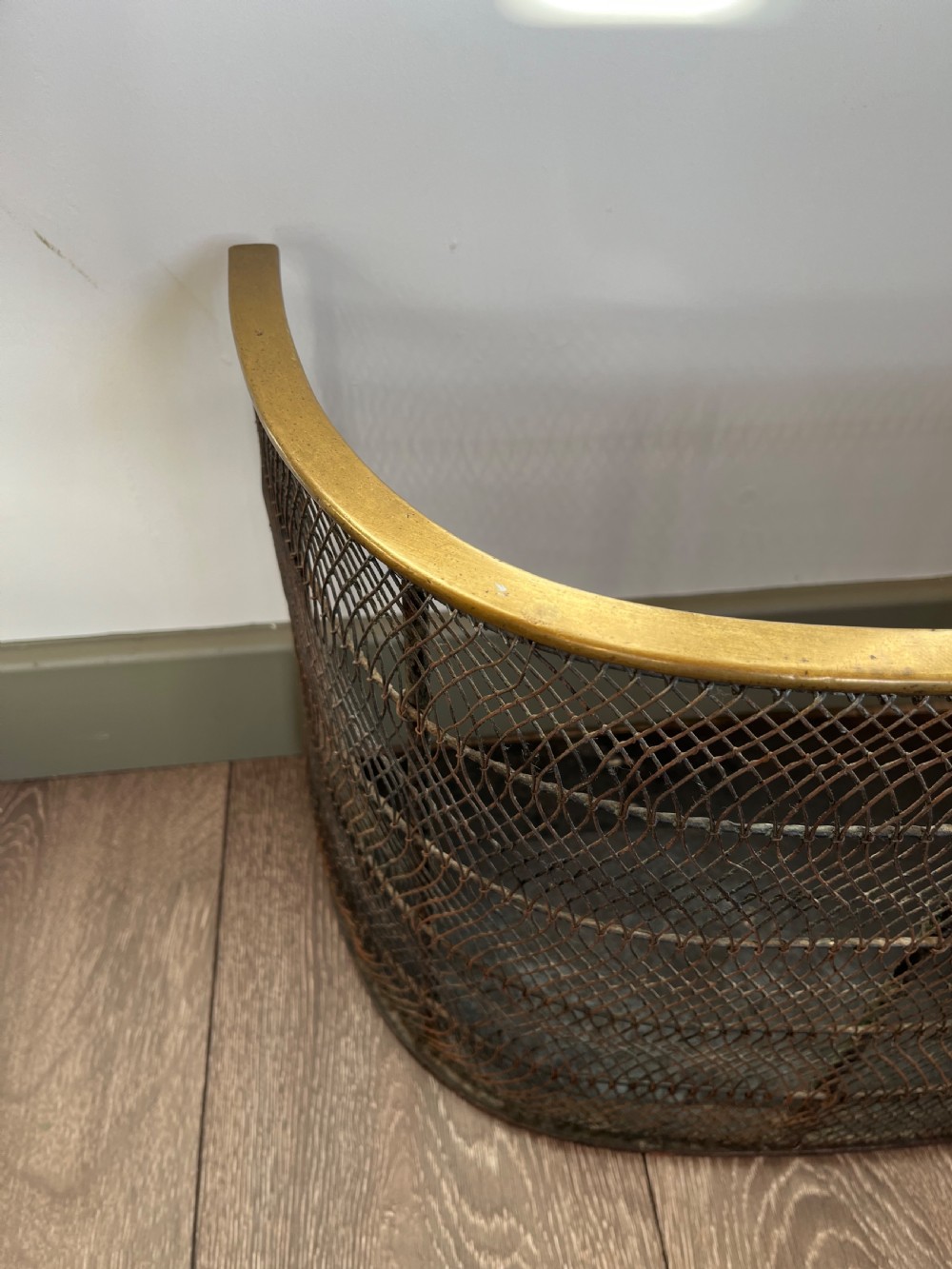 Small brass  fire guard  View VIII