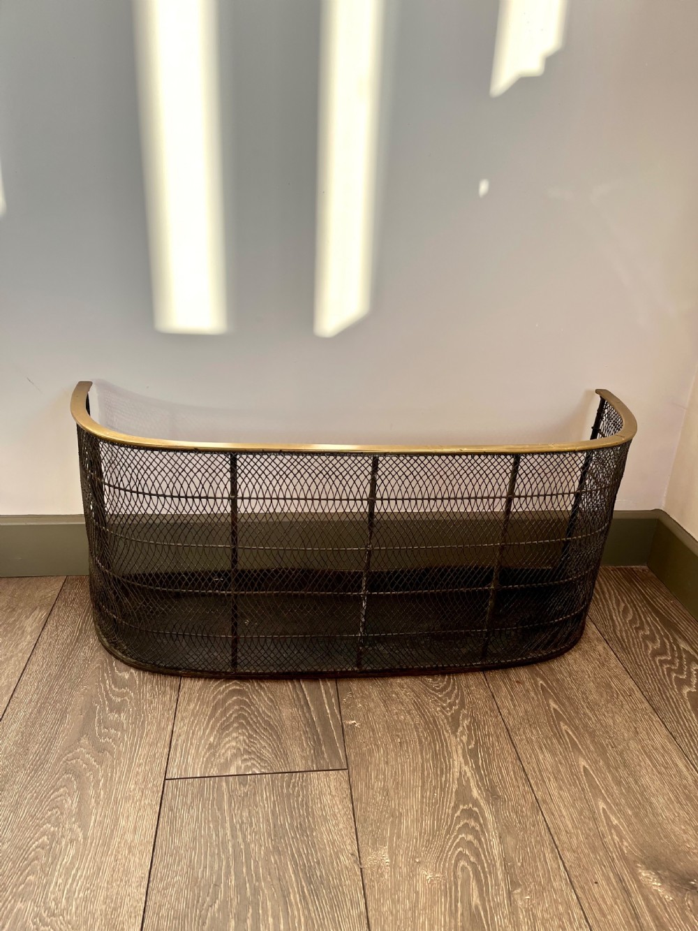 Small brass  fire guard  View IX