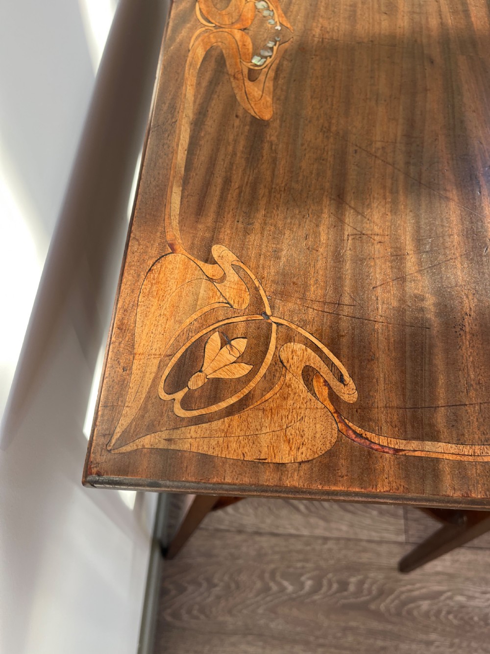 Art nouveau lamp table  View V