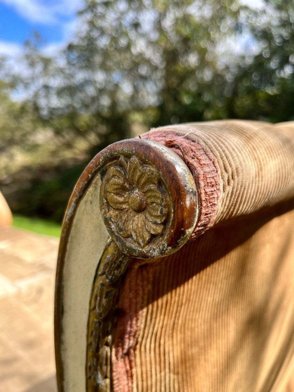 French parcel gilt window seat View XII