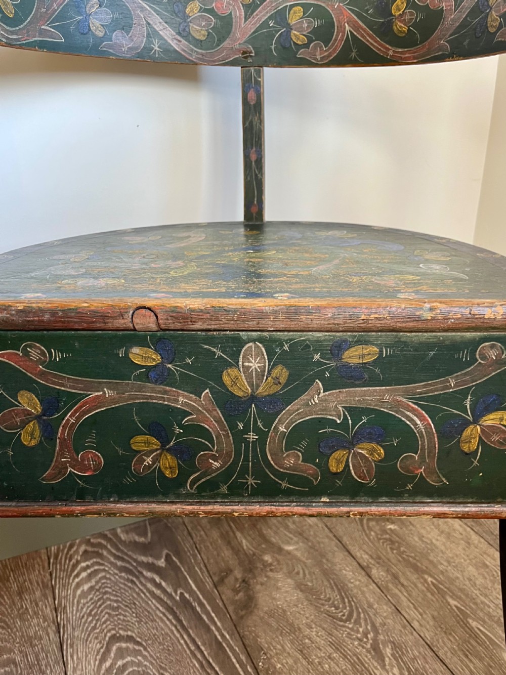 Painted folk art armchair  View IV