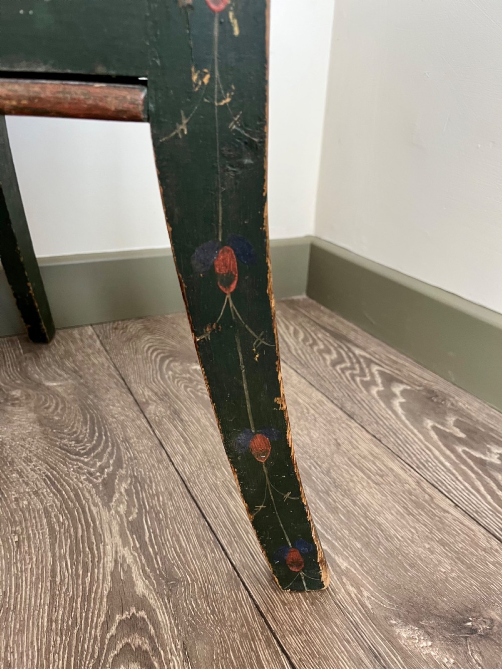 Painted folk art armchair  View VI