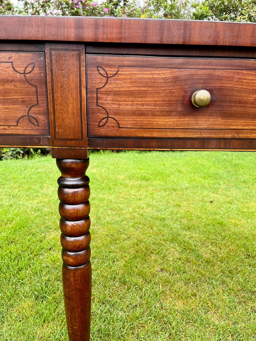 Scottish inlaid console serving table  View VII