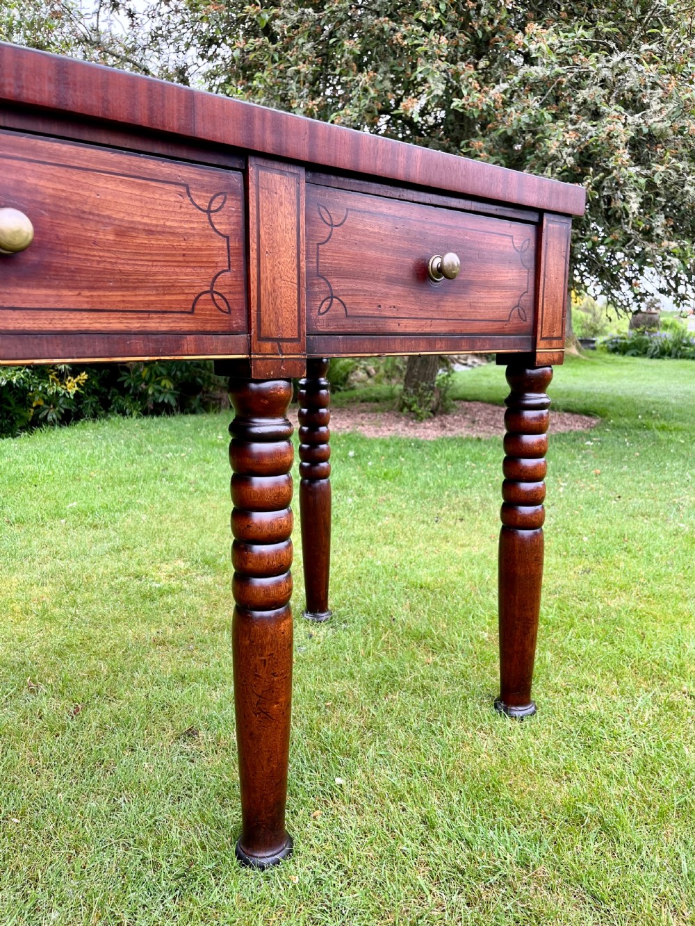 Scottish inlaid console serving table  View IX