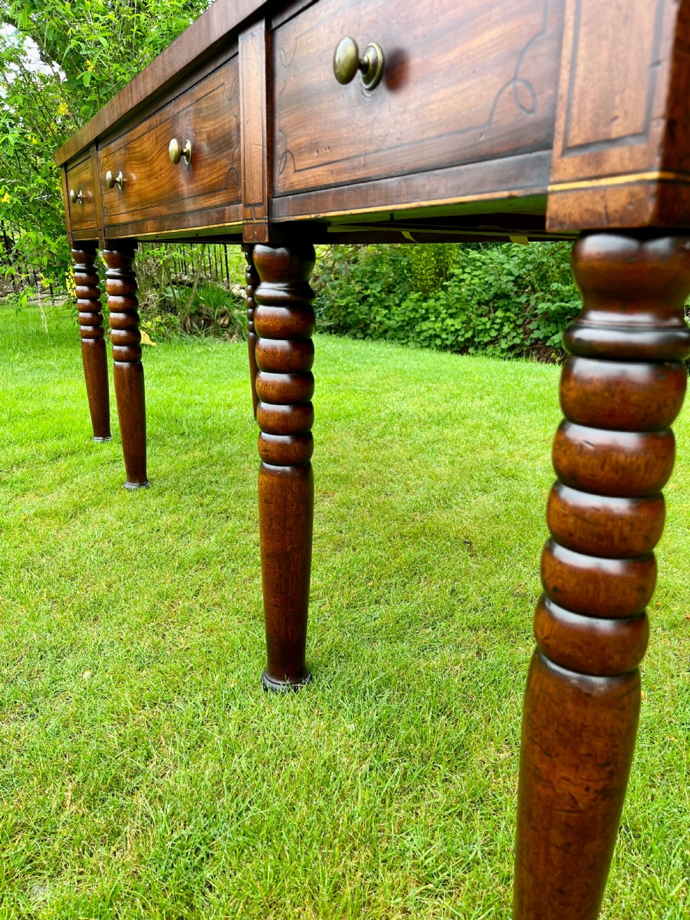 Scottish inlaid console serving table  View XII