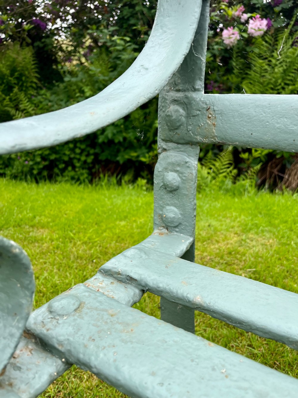 Estate made iron garden bench  View VIII