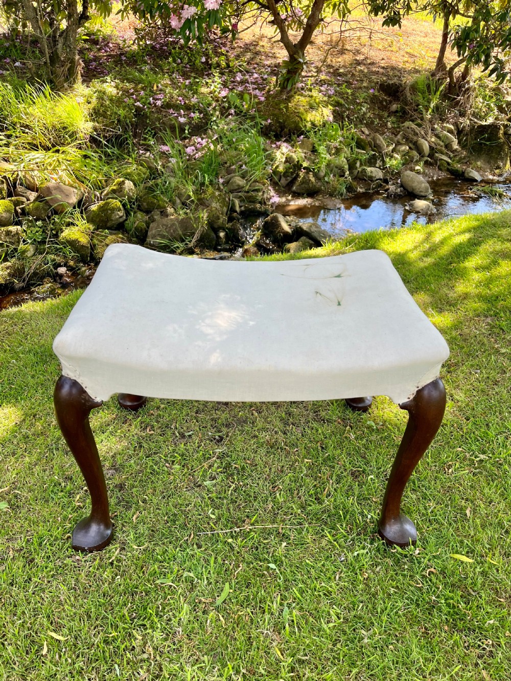 Whytock and Reid mahogany Stool View II