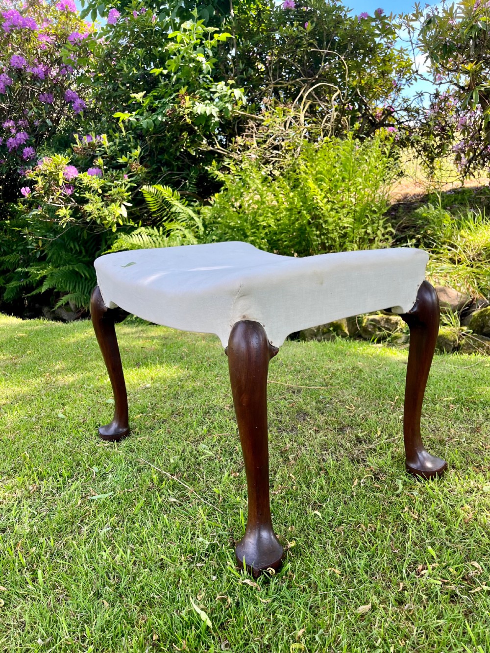 Whytock and Reid mahogany Stool View VI