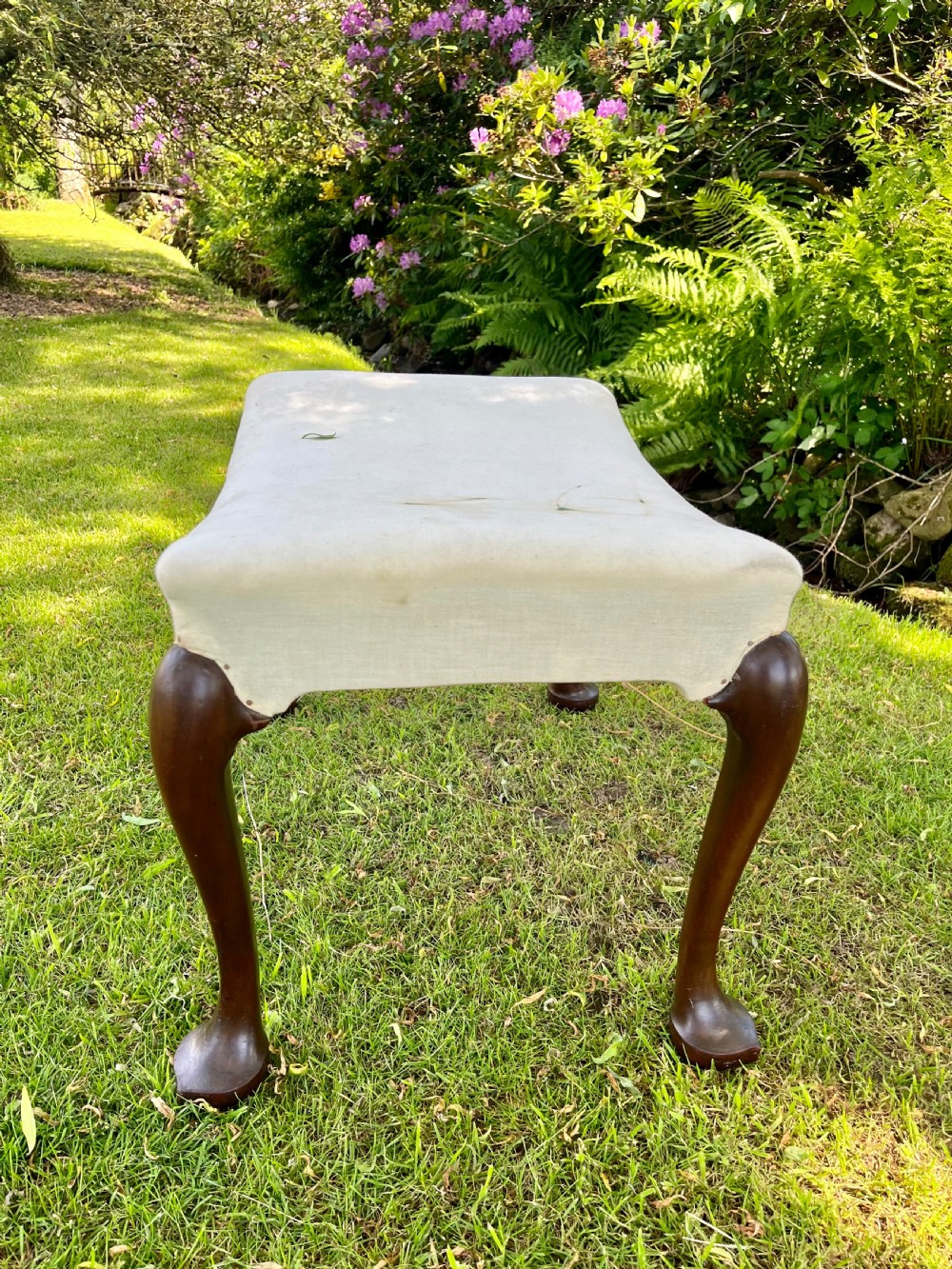 Whytock and Reid mahogany Stool View VII