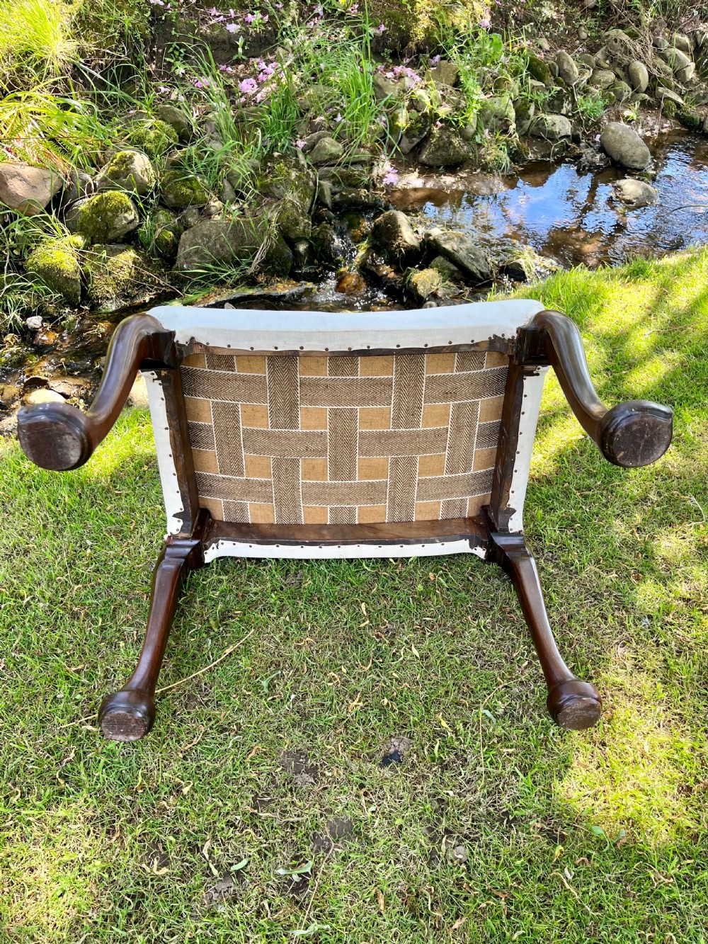 Whytock and Reid mahogany Stool View VIII