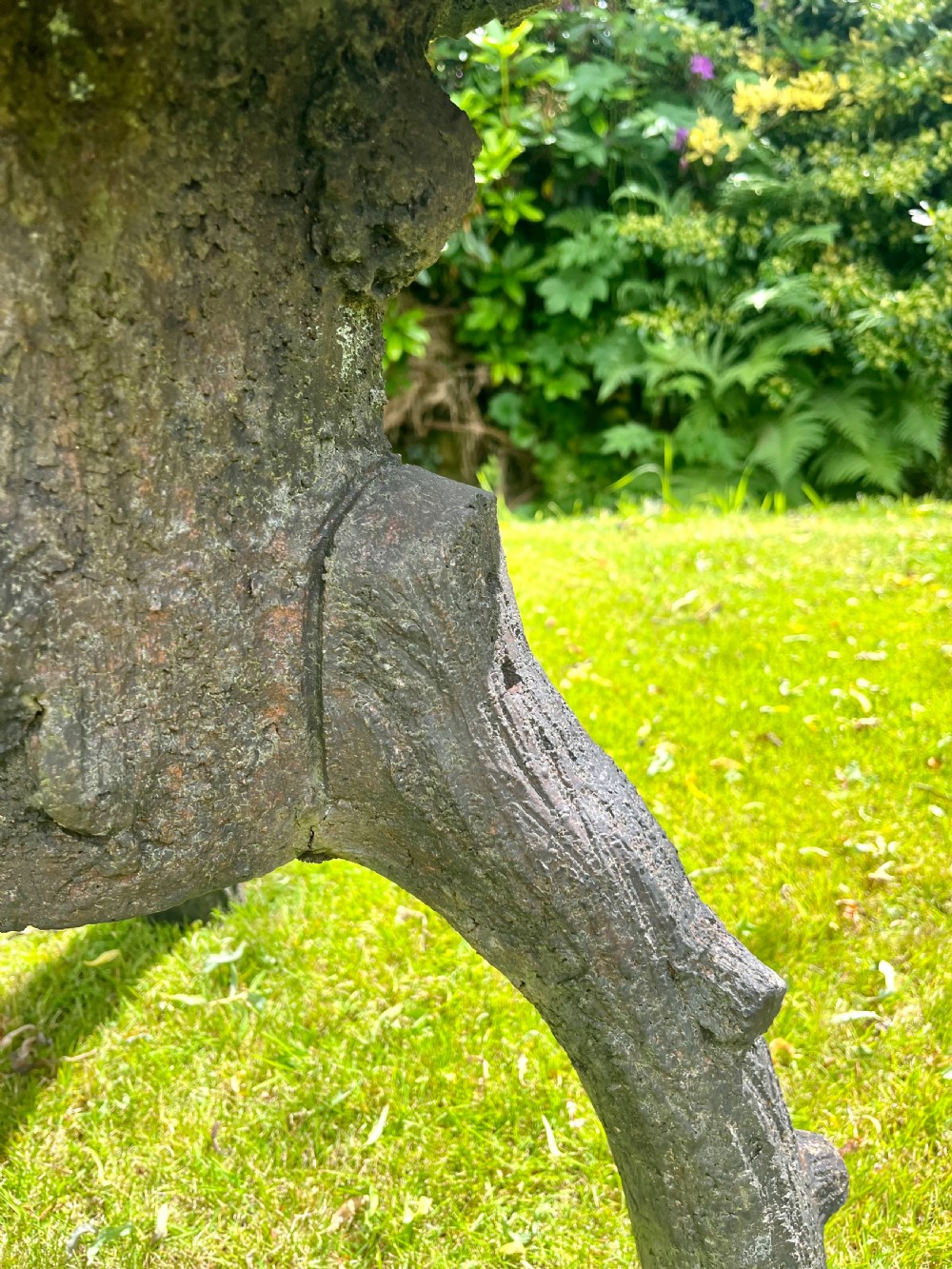 Rare Scottish faux bois garden planter View V