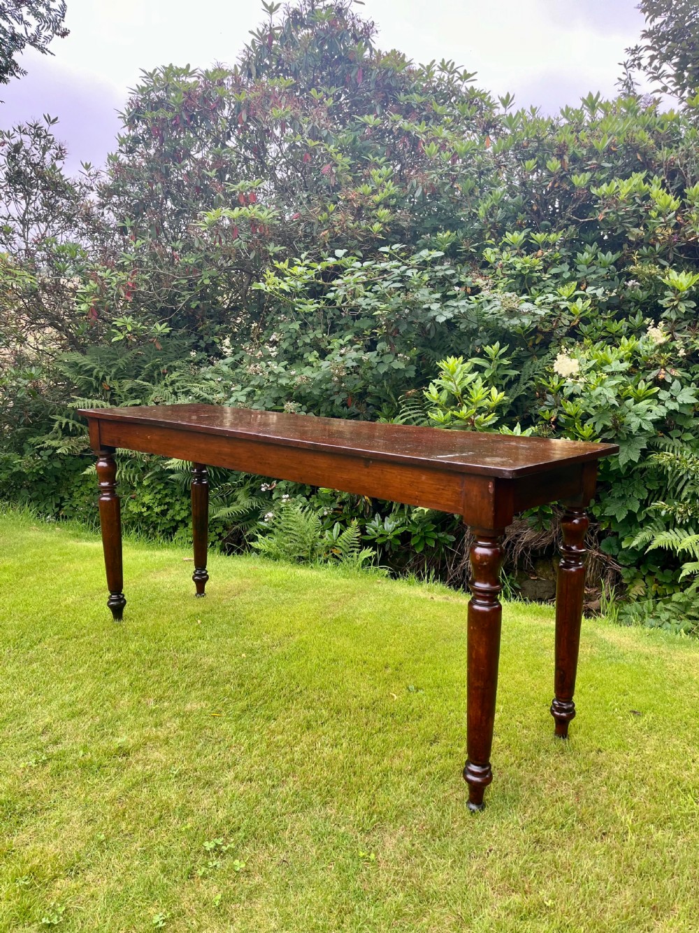 Scottish mahogany console table 