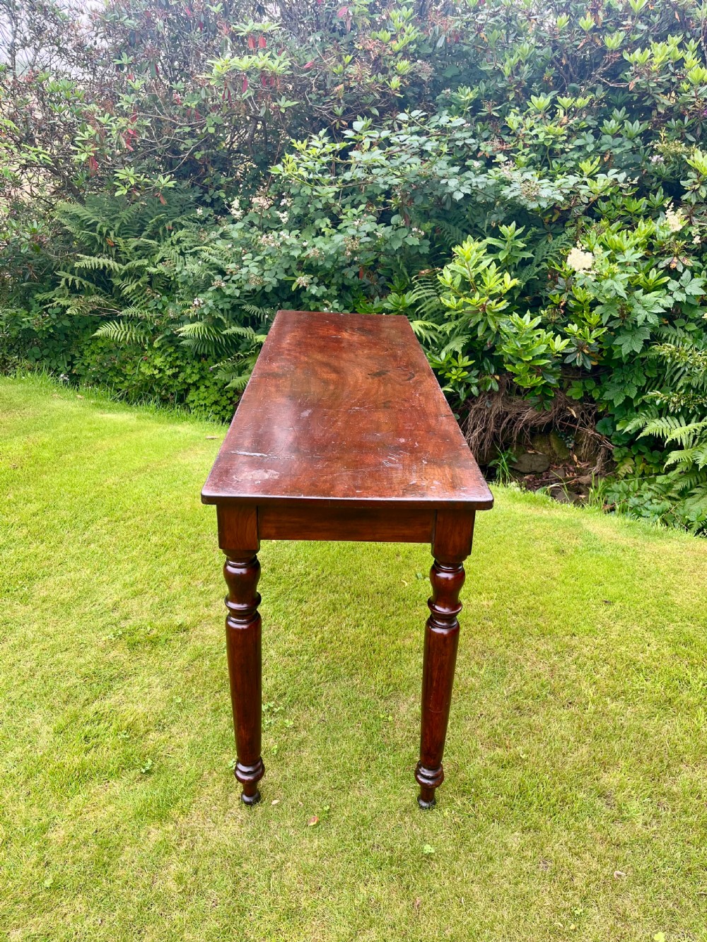 Scottish mahogany console table  View II