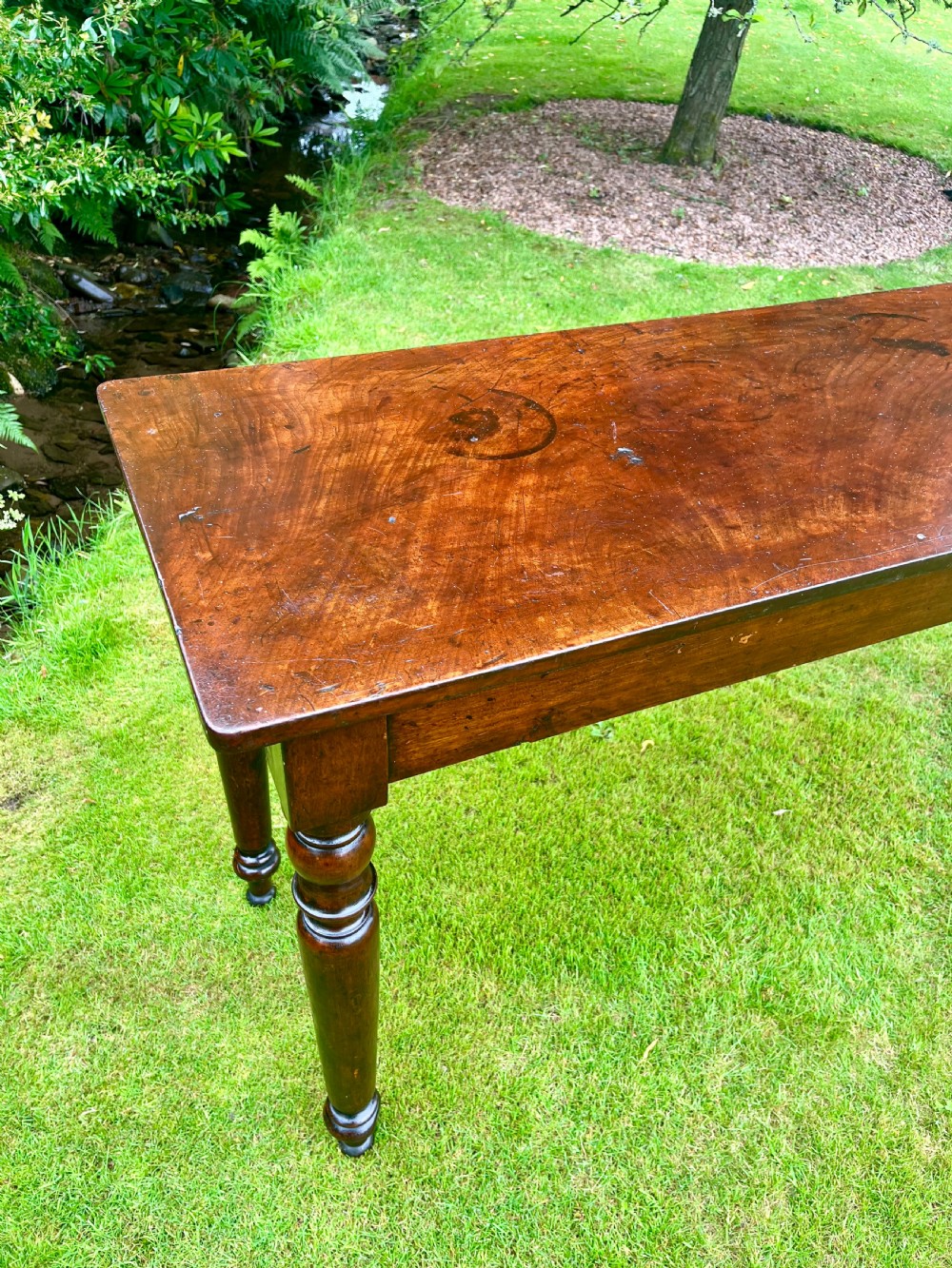 Scottish mahogany console table  View V