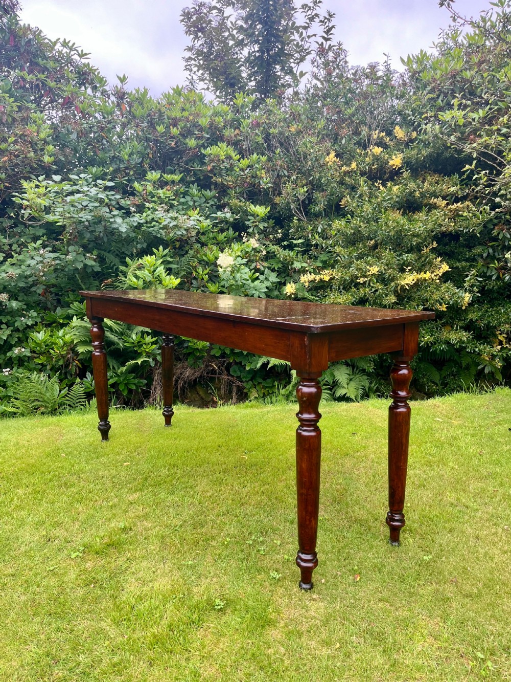 Scottish mahogany console table  View VII