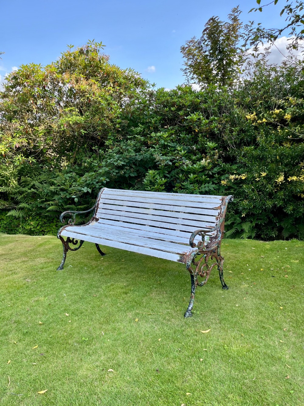 Rare Scottish cast iron garden bench  View XI