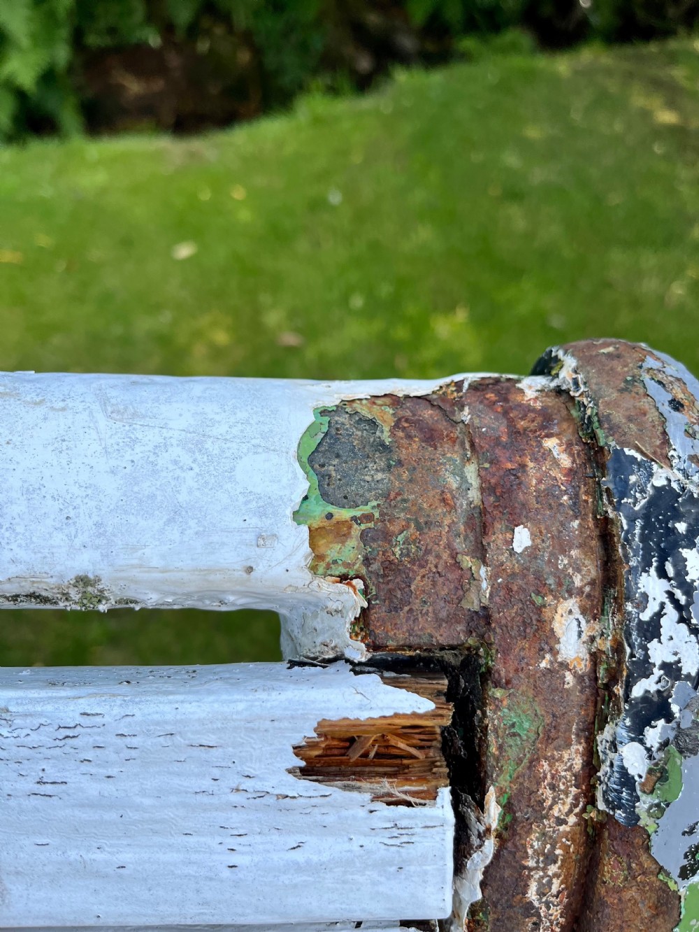 Rare Scottish cast iron garden bench  View XII