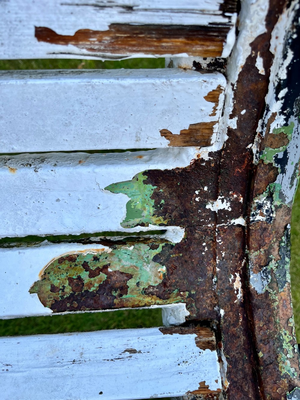 Rare Scottish cast iron garden bench  View XIII