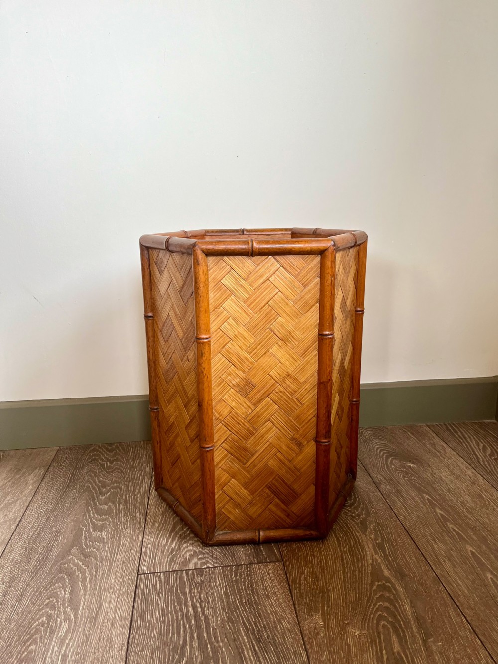Large bamboo bin View II