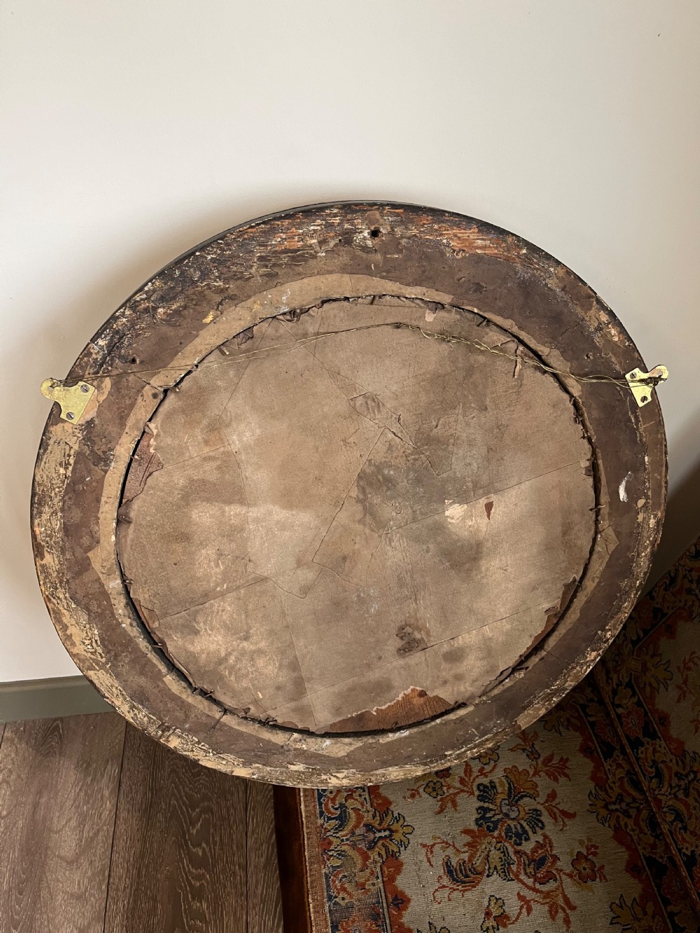 Large gilt convex mirror  View XII