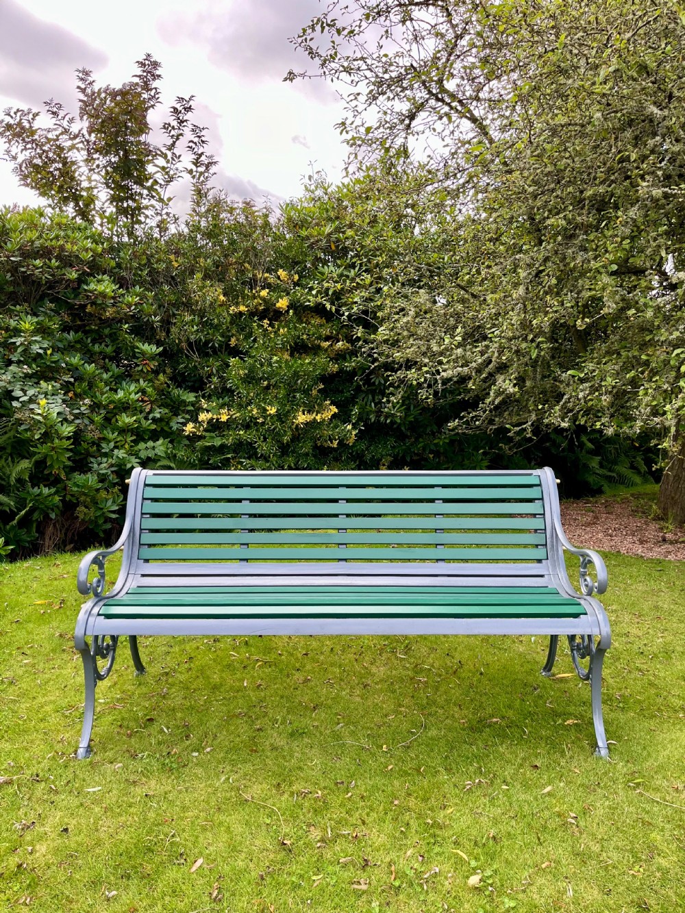 Scottish garden bench View II