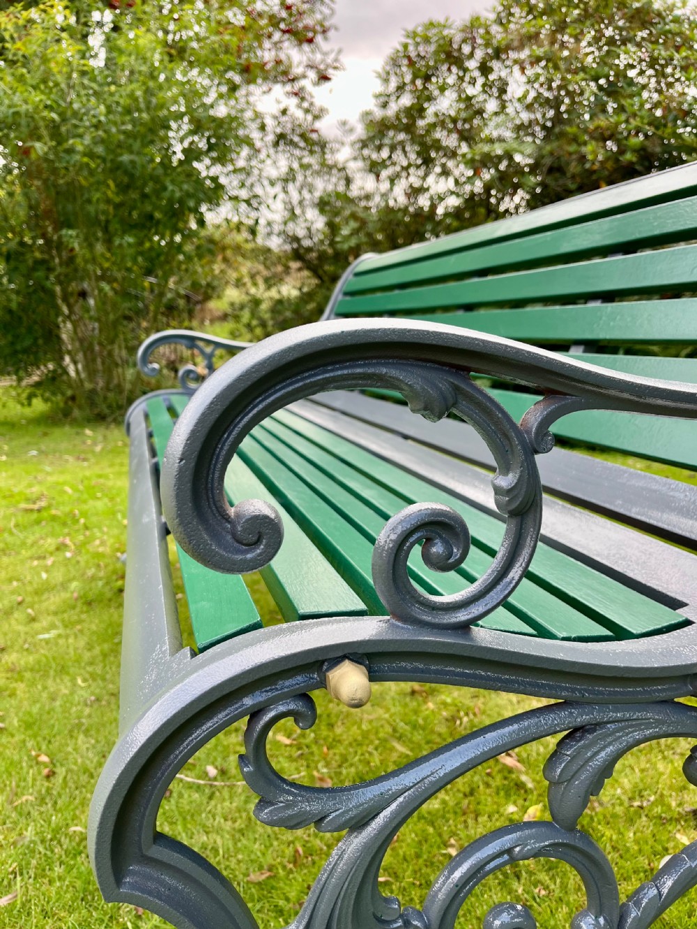 Scottish garden bench View VI