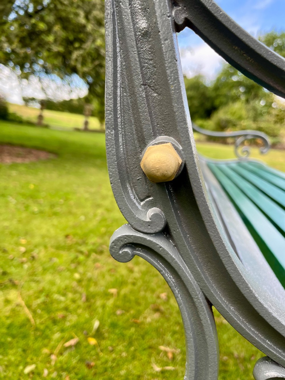 Scottish garden bench View XII