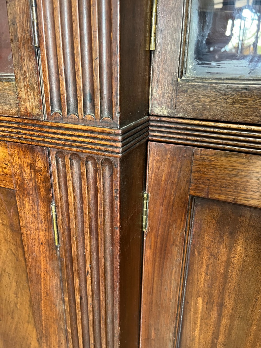 Large regency breakfront library bookcase  View VIII