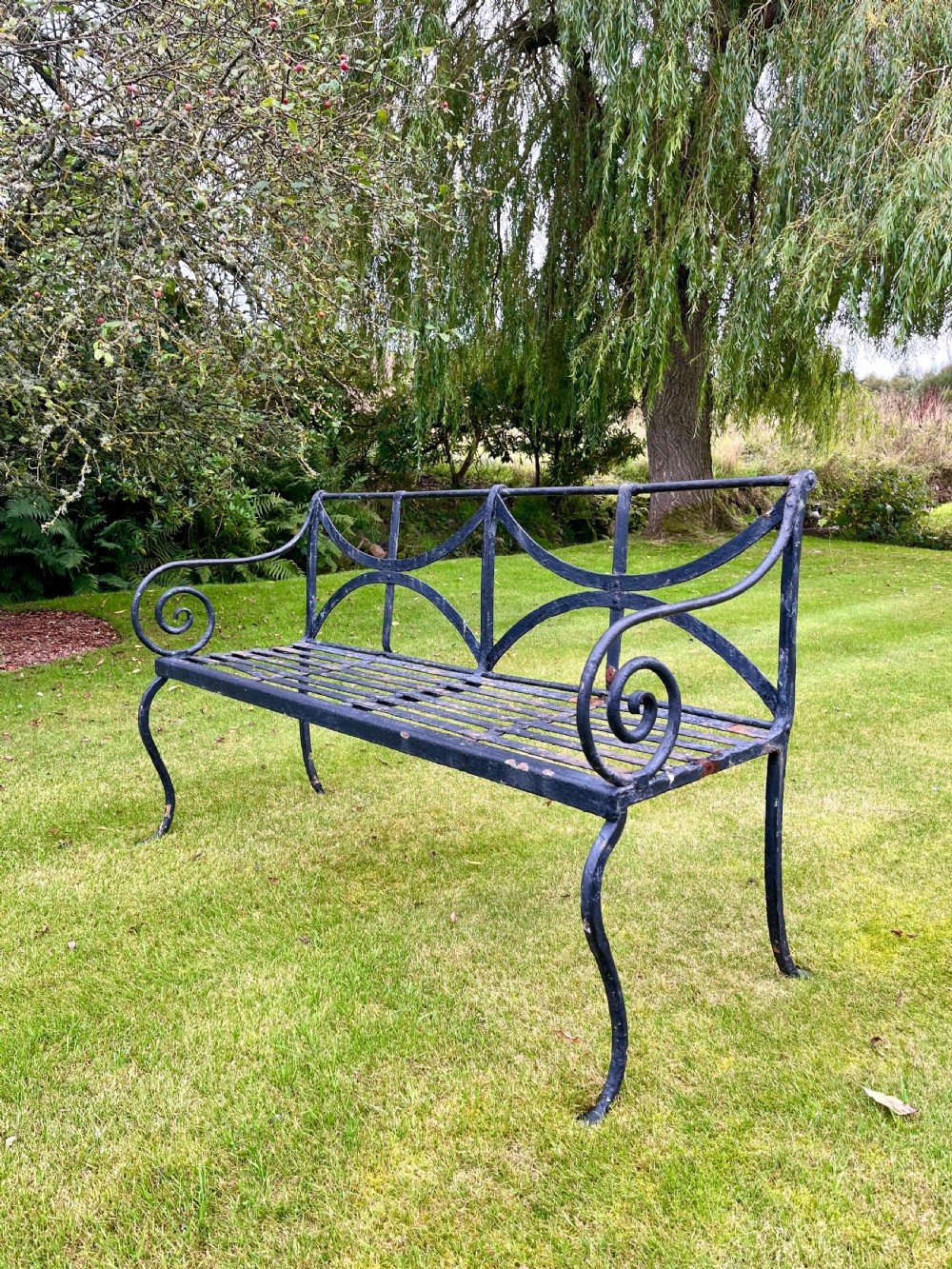 Rare Scottish garden bench View III