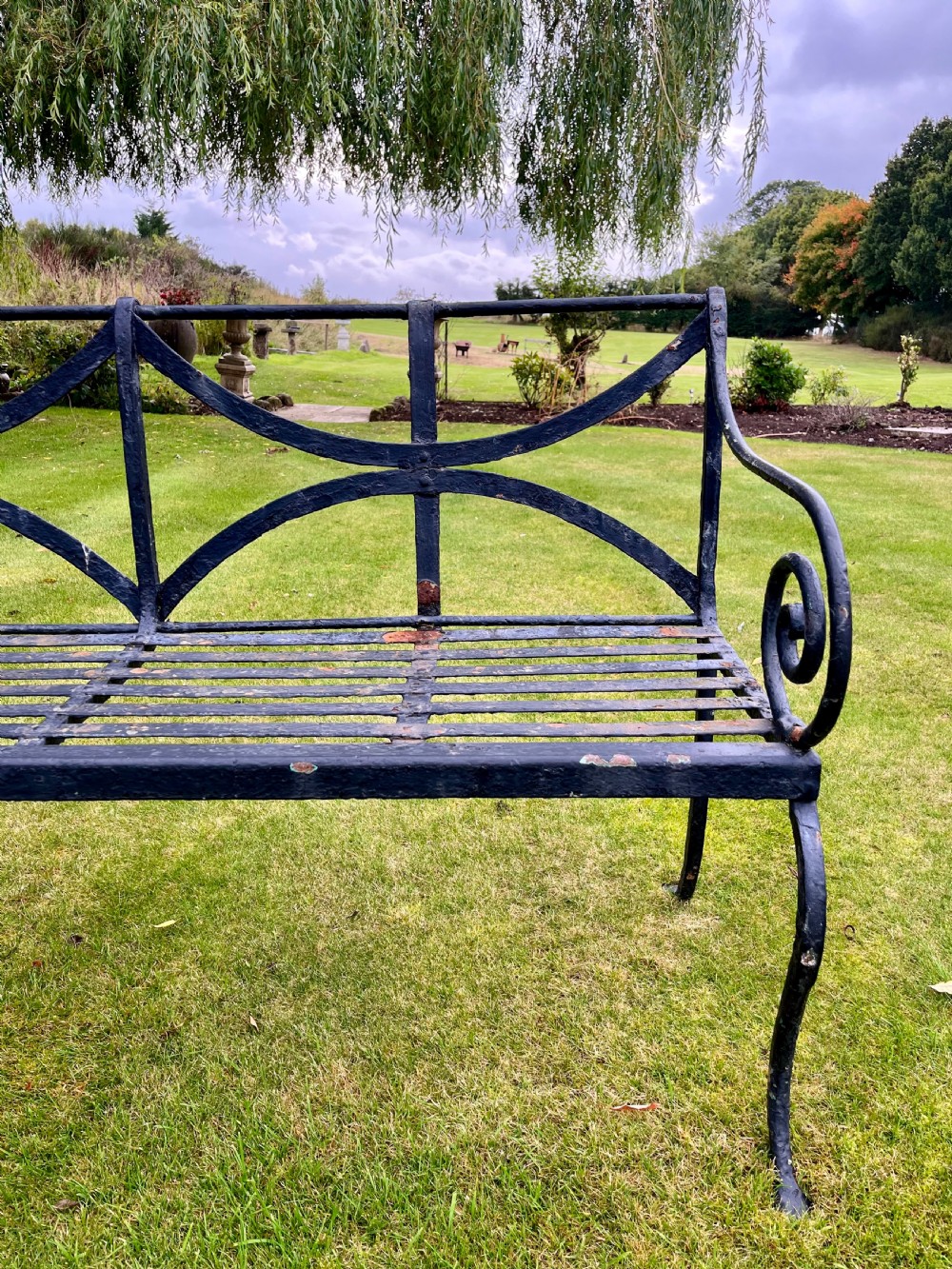 Rare Scottish garden bench View IV