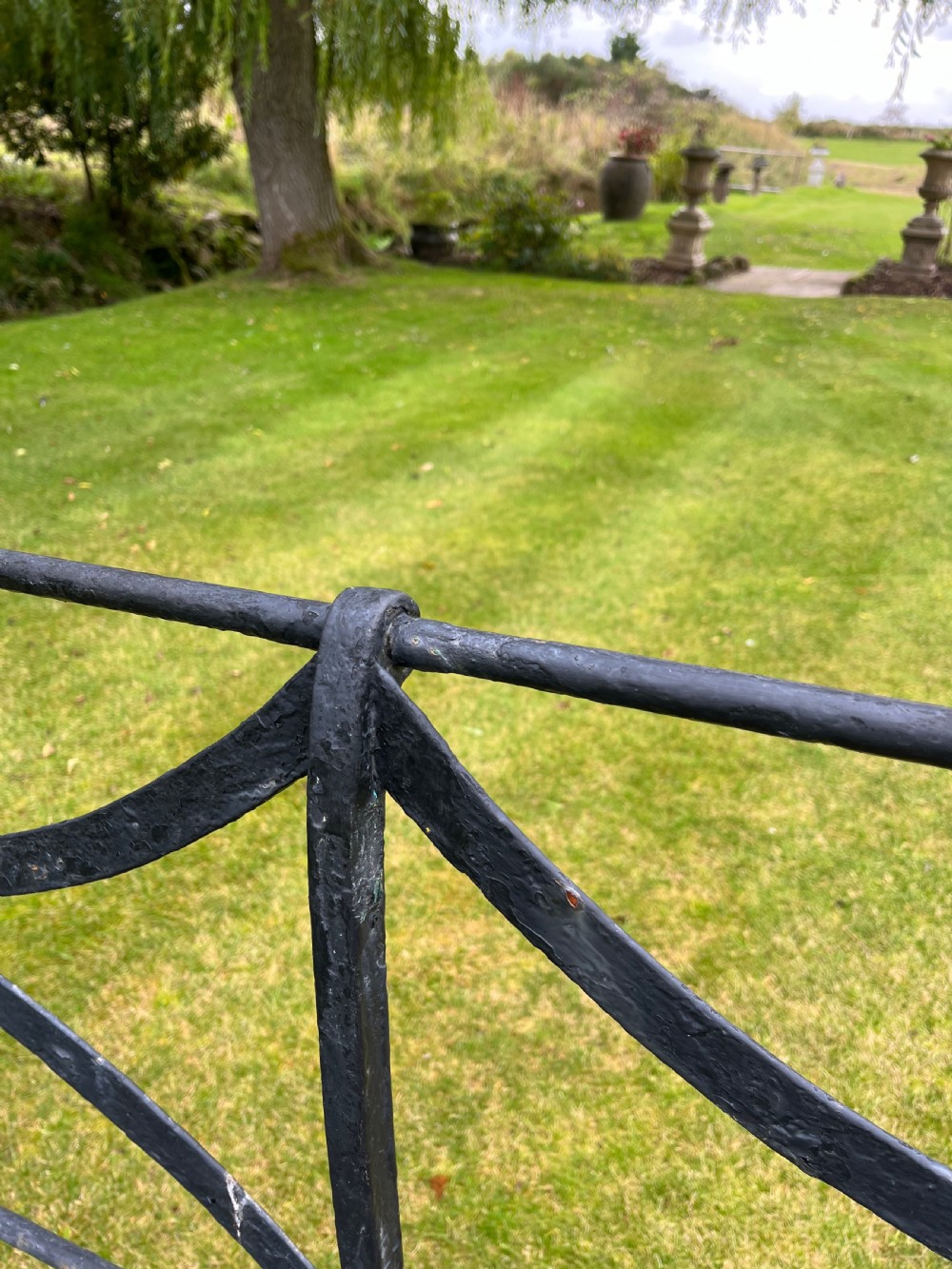 Rare Scottish garden bench View V