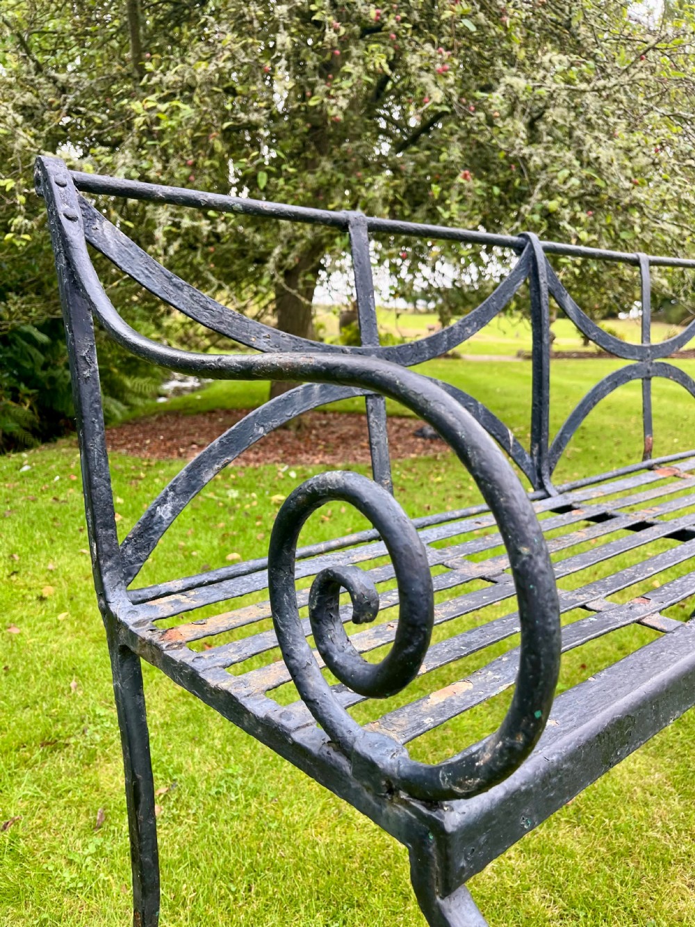 Rare Scottish garden bench View IX