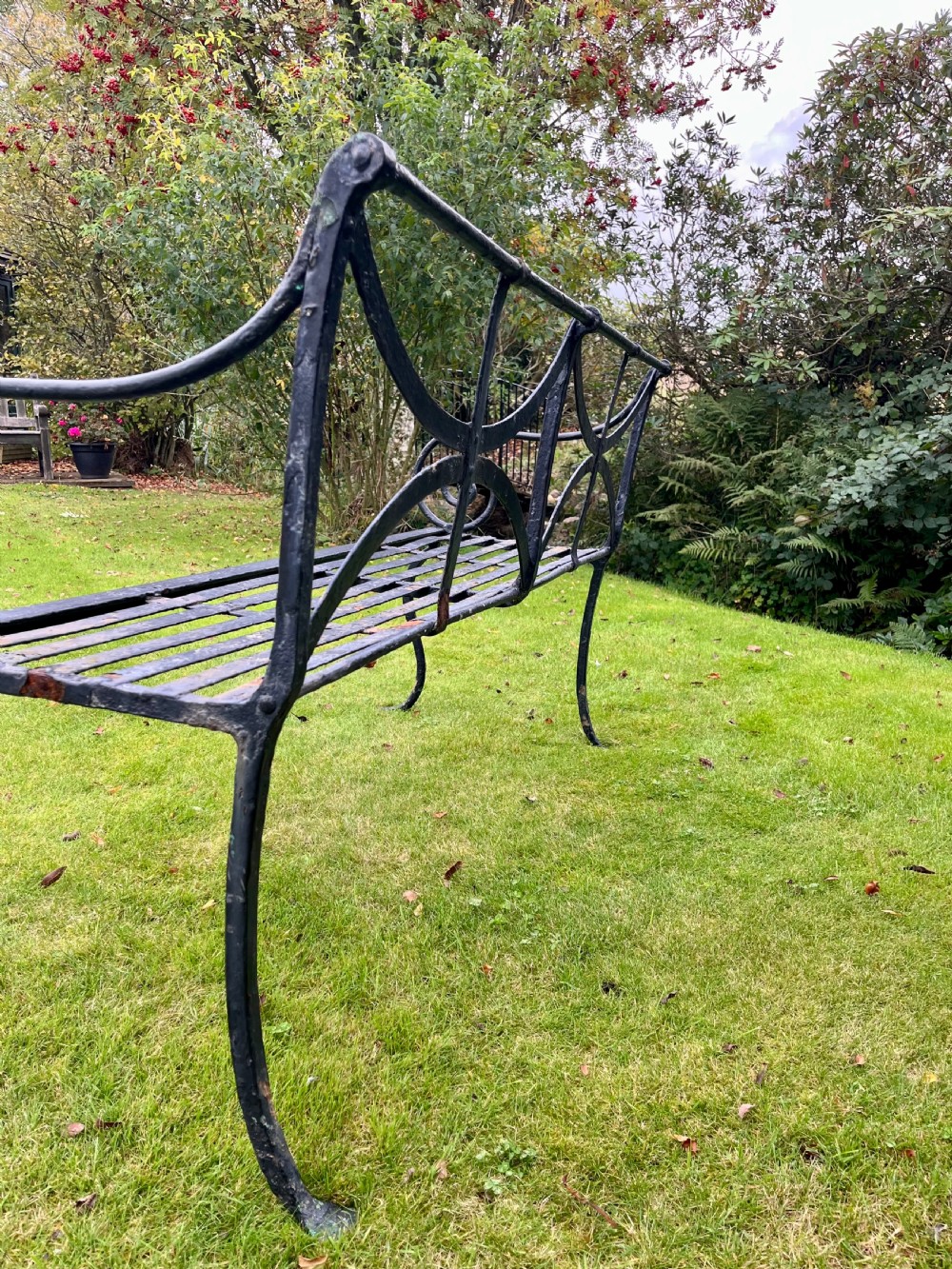 Rare Scottish garden bench View XI