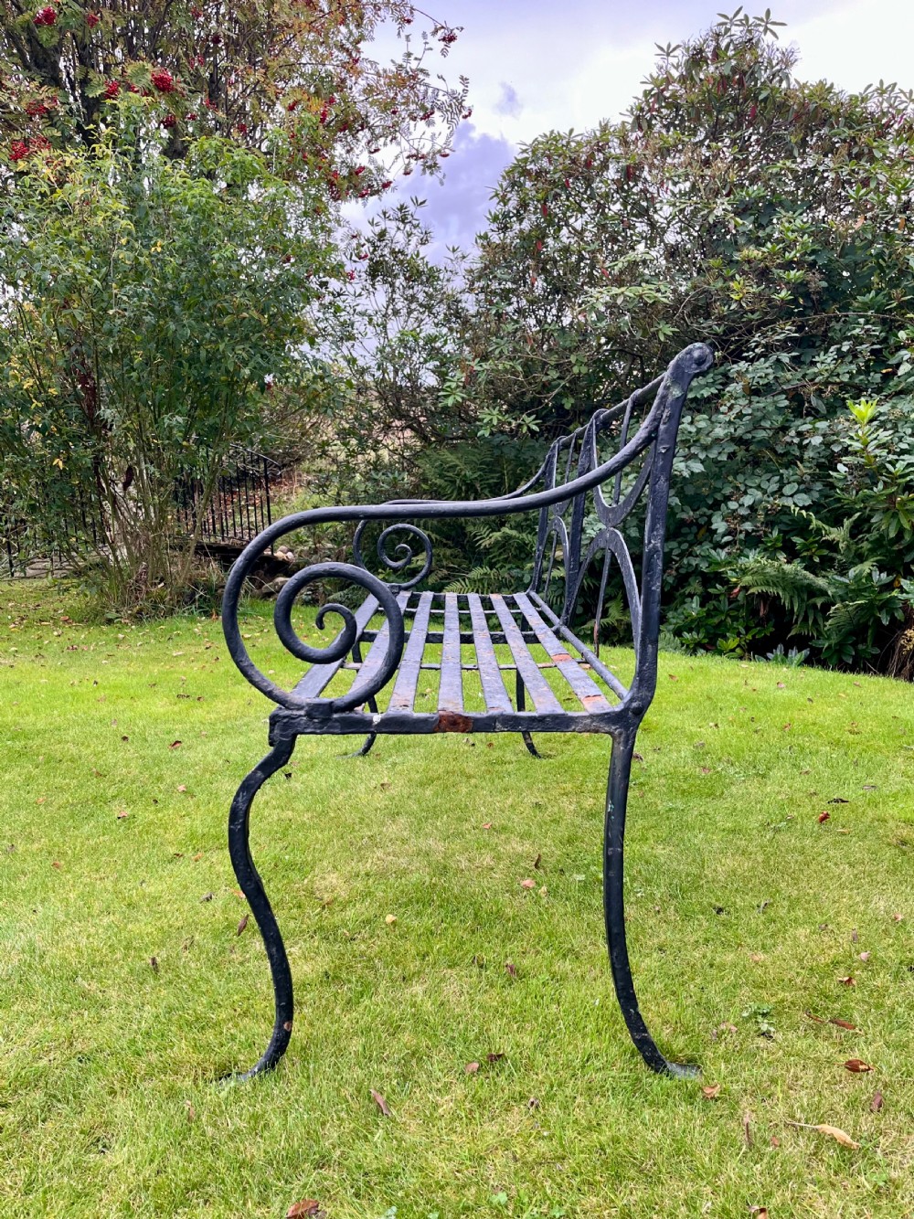 Rare Scottish garden bench View XII