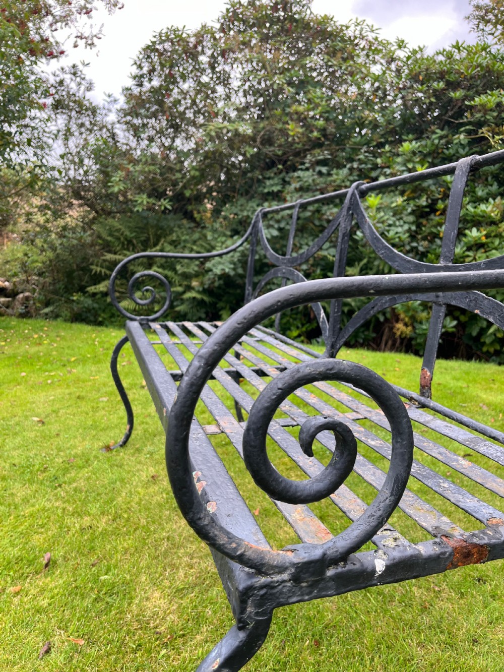 Rare Scottish garden bench View XVI