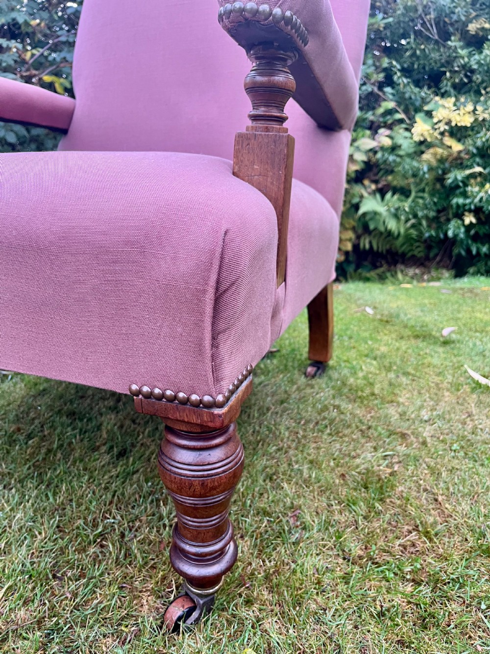 Mahogany open armchair  View III