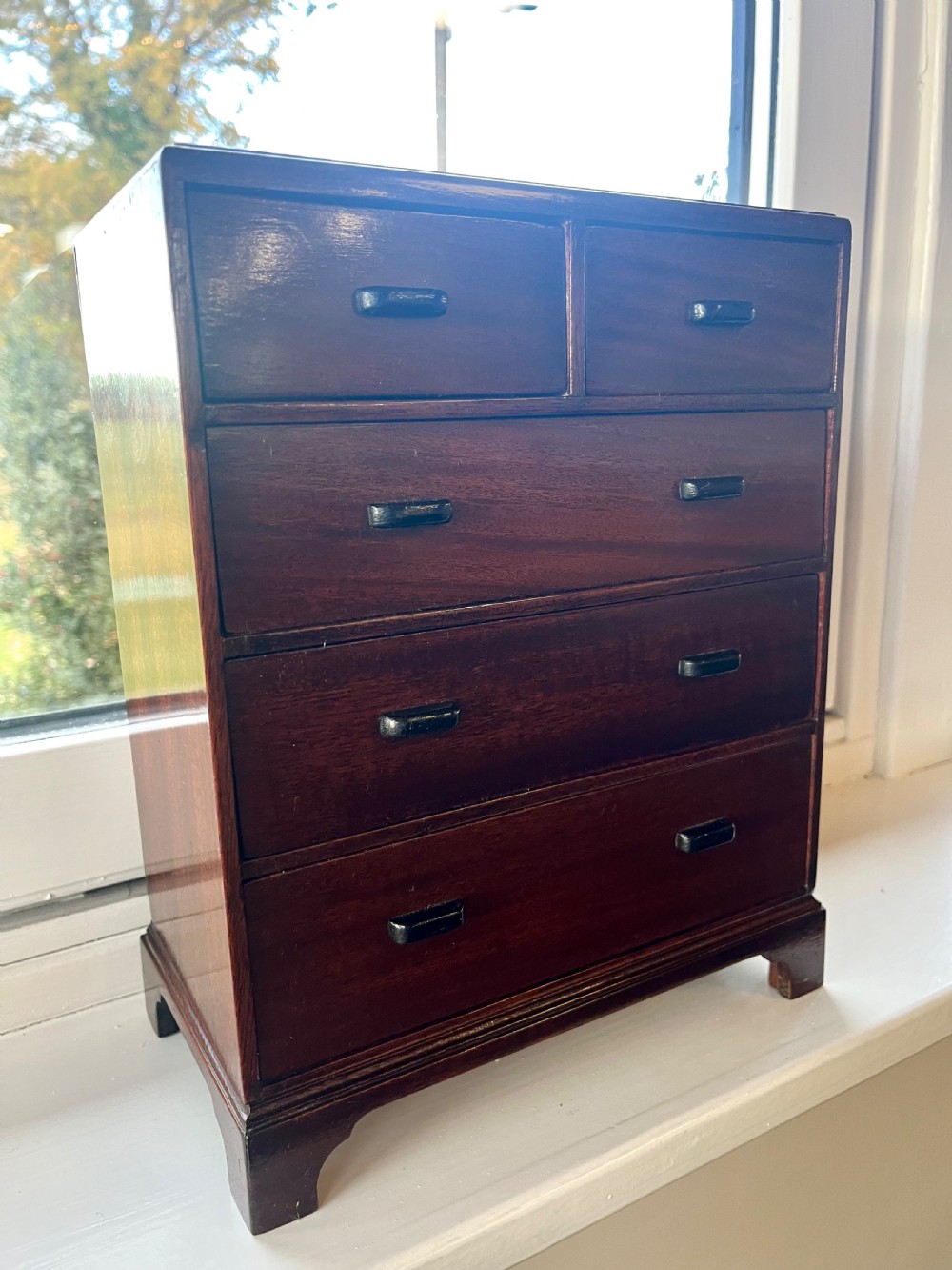 Mahogany miniature apprentice chest of drawers  View IV