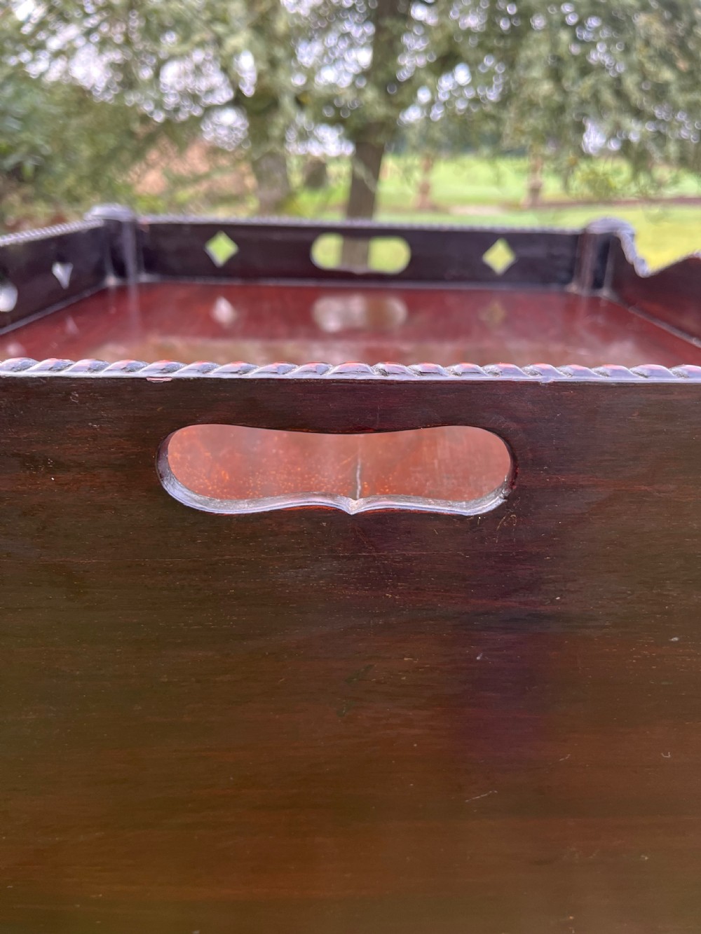 Tray top bedside cabinet  View IX