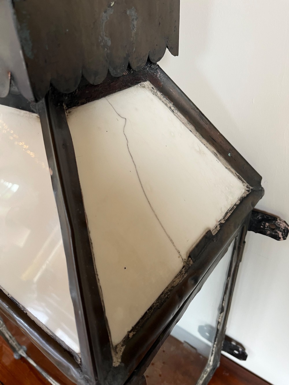 Large copper wall lantern View VII
