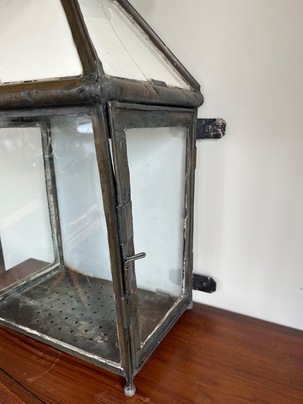 Large copper wall lantern View VIII