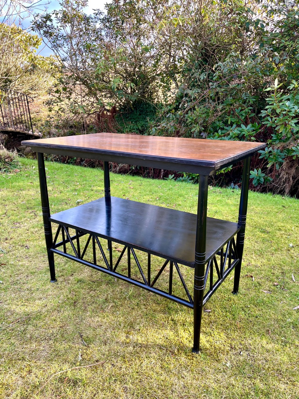Rare E. W. Godwin aesthetic side table 