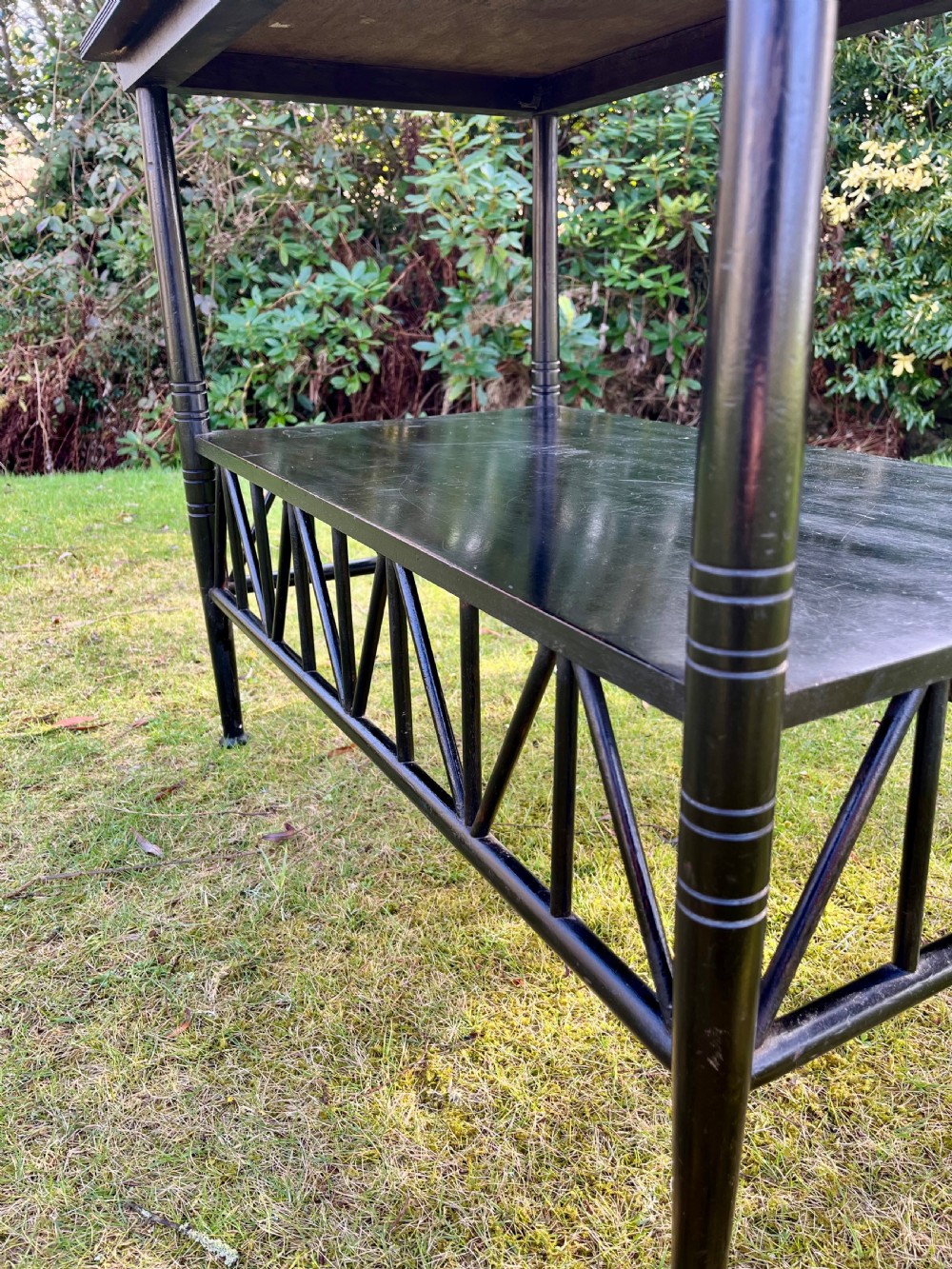 Rare E. W. Godwin aesthetic side table  View X