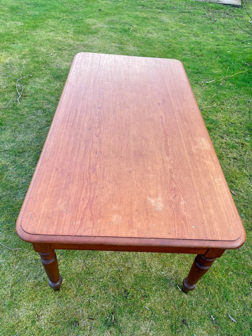Large pine kitchen table  View III