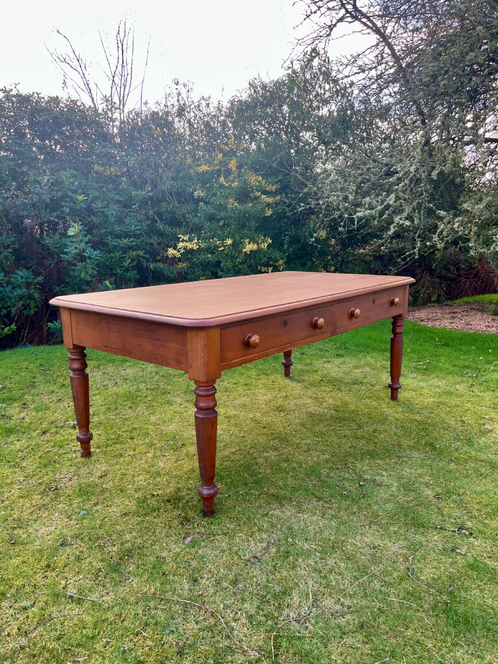 Large pine kitchen table  View IV