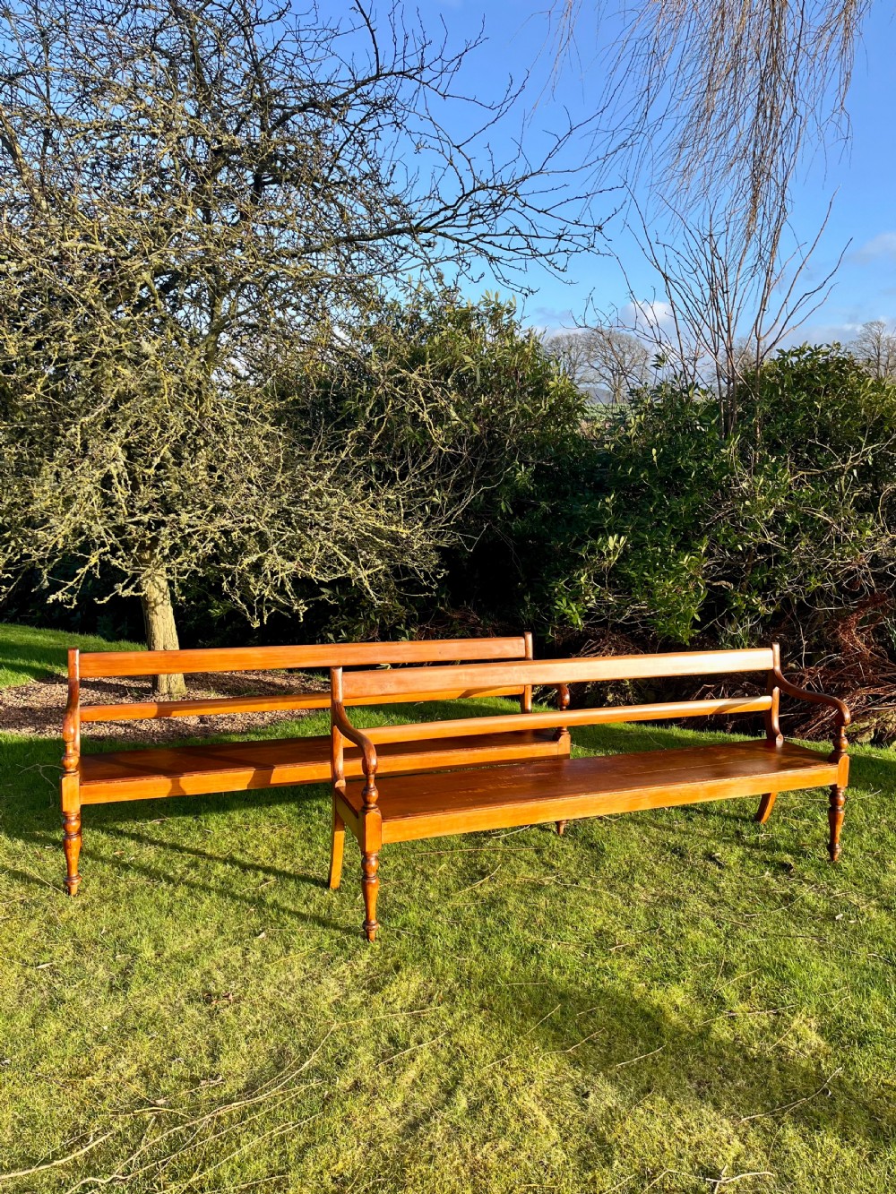 Pair hall benches