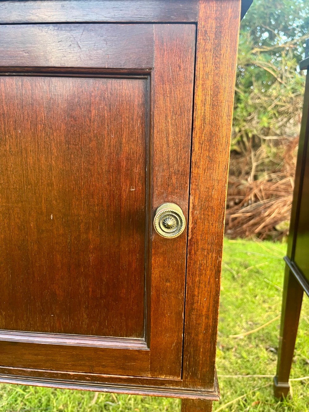 Pair mahogany bedside cabinets  View II
