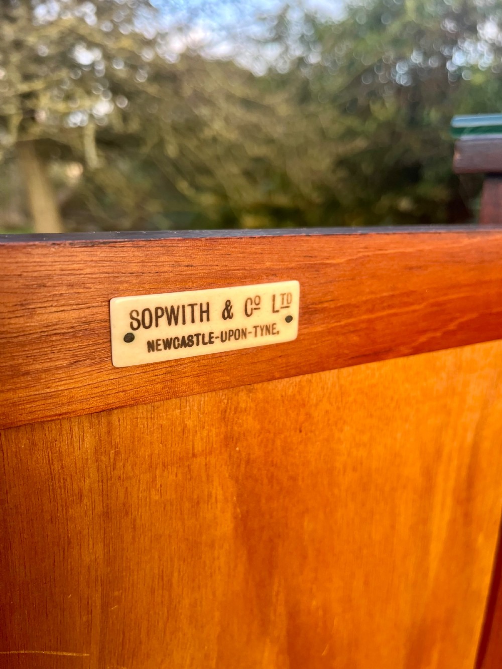 Pair mahogany bedside cabinets  View III