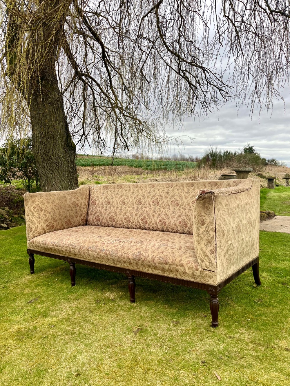 Large deep seated settee
