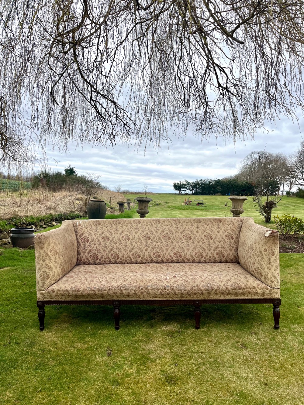 Large deep seated settee View II